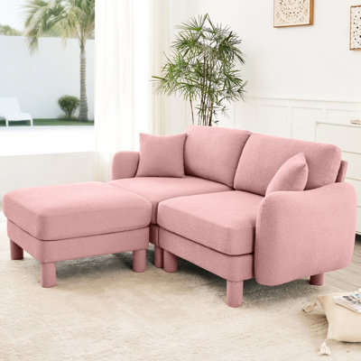 Canapé modulaire à 2 places pour la causeuse en tissu Boucle