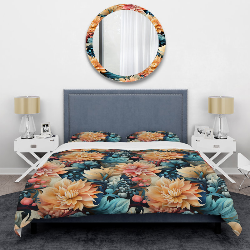 Ensemble de housse de couette Enchanted Paisley Garde, Housse de couette simple + 1 taie décorative stan