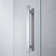 Pasadena 32.17'' W 72.01'' H Frameless Square Reversible Shower Enclosure