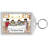 Personalized Name That Toon Family Dinner -  2 boys Rhinestone Bordered Key Chain-106949748