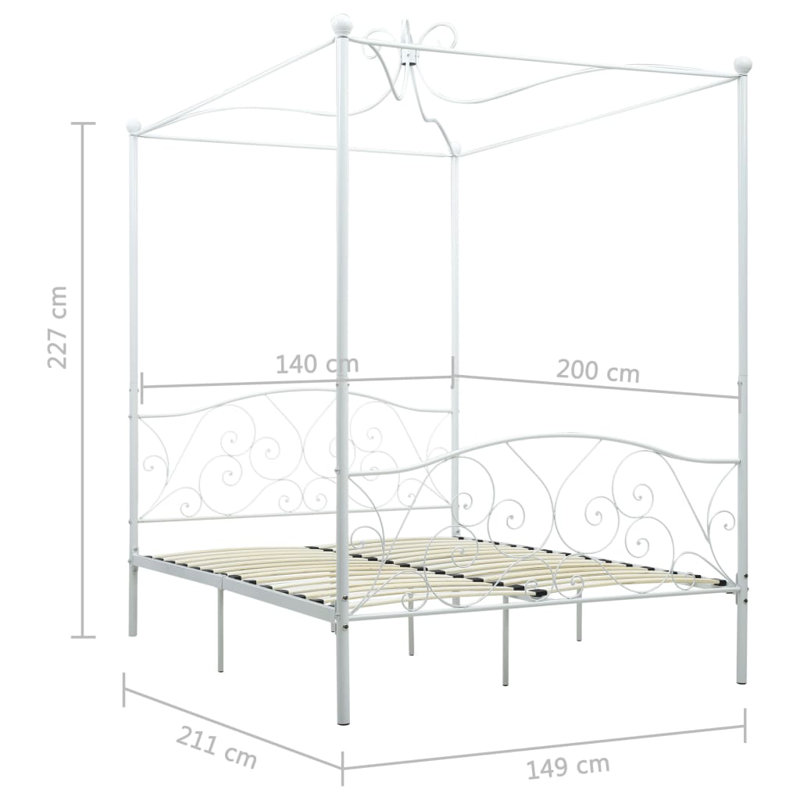 Elliott Bay Metal Bed, European Double (140 x 200cm)