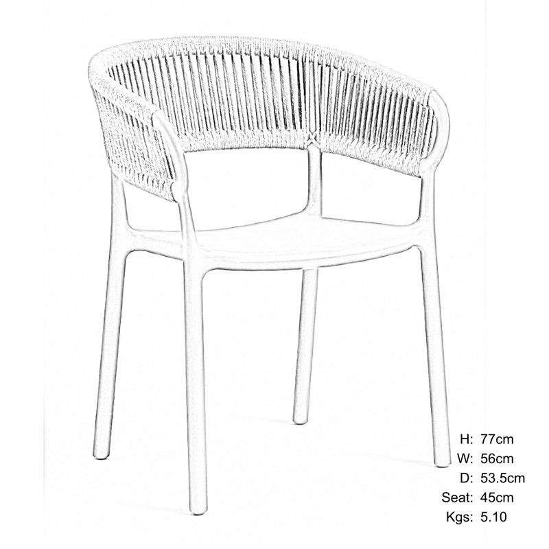 Stacking Patio Dining Armchair