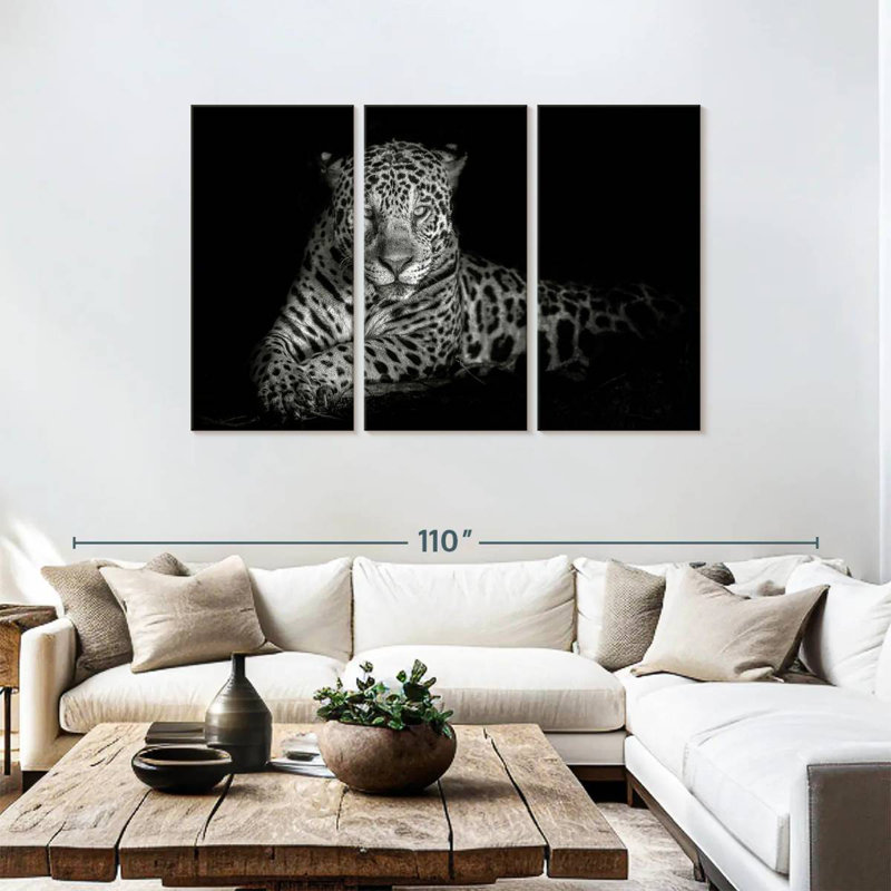 Blue Eyes Jaguar, 48" H x 74" W