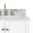 Flynt 37'' Single Bathroom Vanity with Carrara Marble Top-64627300-64627302