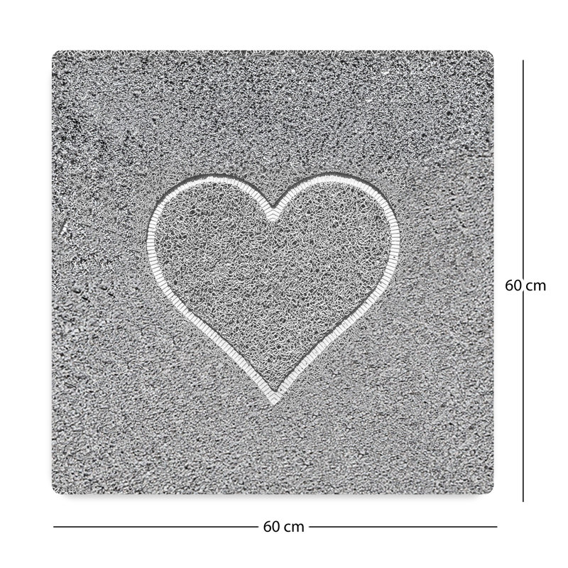 Recyclable PVC Non-Slip Shower Mat, Square- 60" L x 60" W