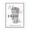 «Never A Day Sans Coffee», citation de café «Morning» par Daphne Polselli - impression