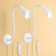 2-Pack Wall Mounted Reading Lights with Flexible Gooseneck