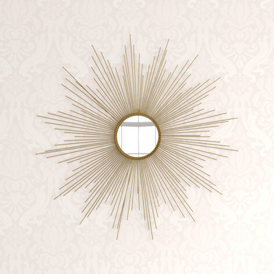 Bauerle Metal Flat Wall Mirror