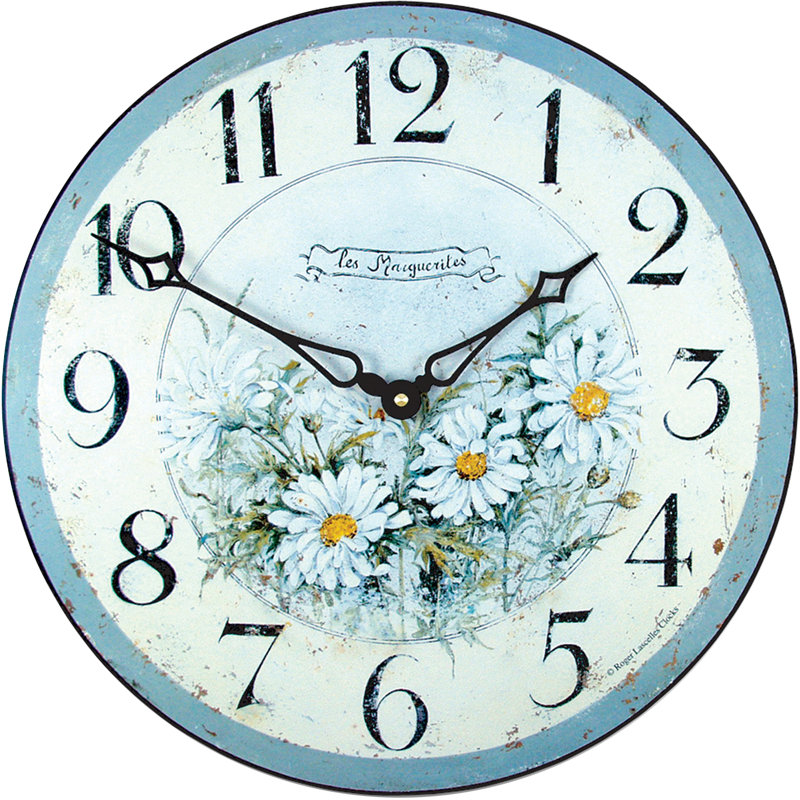 Wild Daisies Wall Clock - 36cm