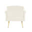 Fauteuil confortable en velours - pour une ambiance relaxante Fauteuil confortable avec structure en métal Petits espaces idéaux