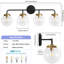 Luminaire de salle de bain à intensité variable avec abat-jour en verre soufflé à la main Karlei-362368881-362423861-367042660