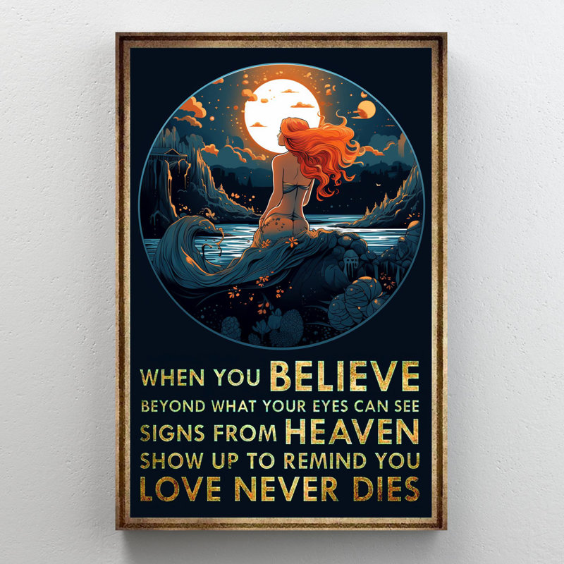 Mermaid When You Believe, H 14 po x l 11 po x P 1,25 po