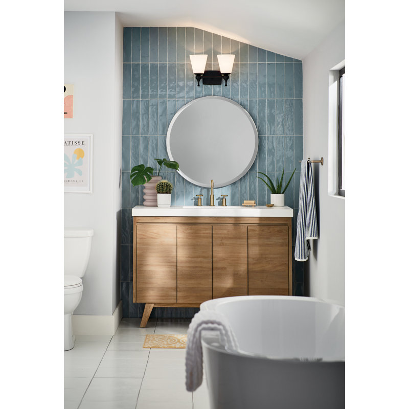 Éclairage pour salle de bain 2 lumières Cosabella, Noir