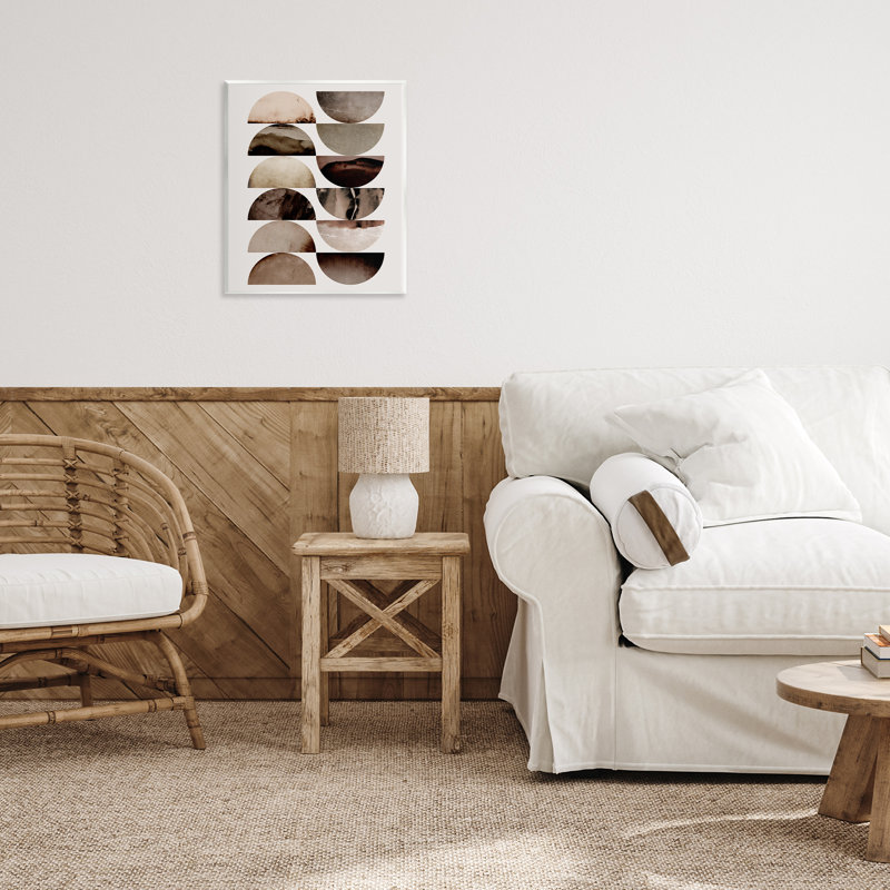 Plaque murale graphique avec formes courbes, design par 1x