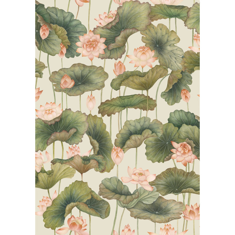 Lily Lotus, Orange/Olive