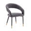 Chaise rembourrée en velours Sina-624624655