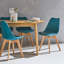Scandi-style Nanja Dining Chair with wooden legs, by 4-99575638