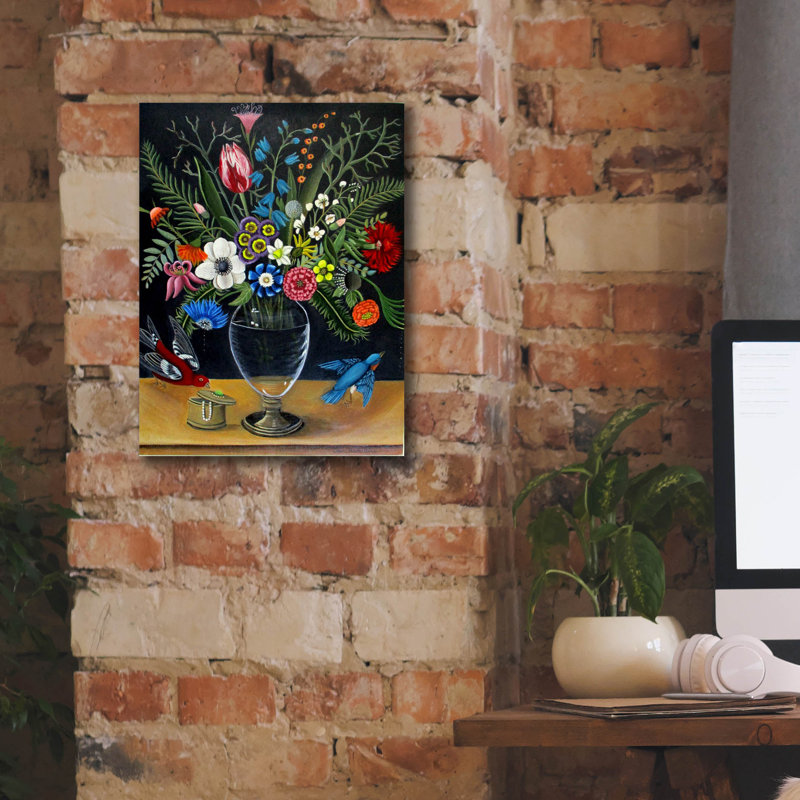 «Best Vase» par Catherine A Nolin, art mural sur toile, H 16 po x l 12 po x P 0,75 po