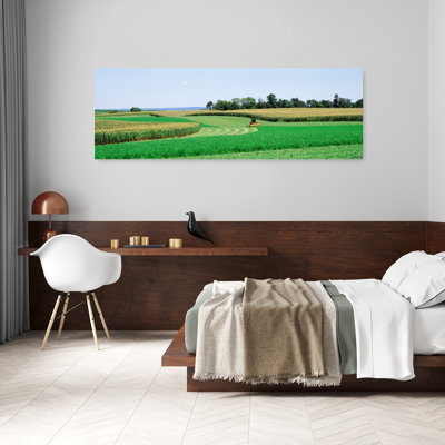 Harvesting, Farm, Frederick County, Maryland, Usa Abstract Contemporary Landscape Nature Wall Art