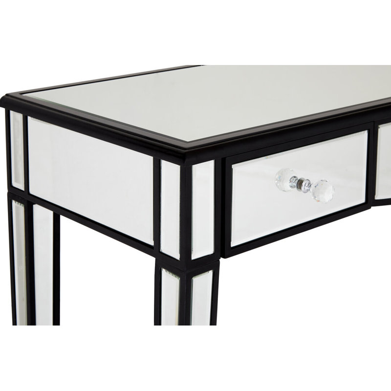 120cm Glass Top Console Table