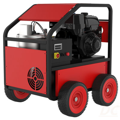 Commercial Hot Water Gas-Oil Fired Pressure Washer, 4 GPM, 4000 Psi, Kohler Engine, Direct Drive, Electric Start