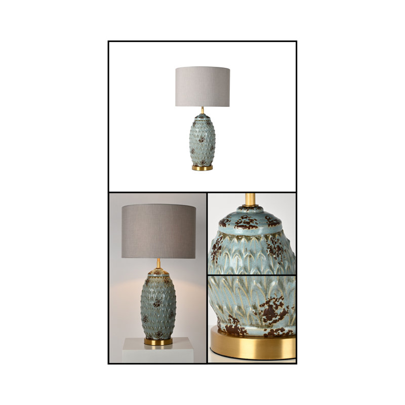 Palermo 27.95" Blue Table Lamp