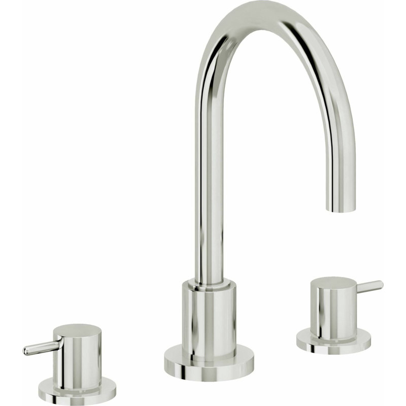 Avalon Widespread Bathroom Faucet, Polished Chrome, Standard pop-up drain