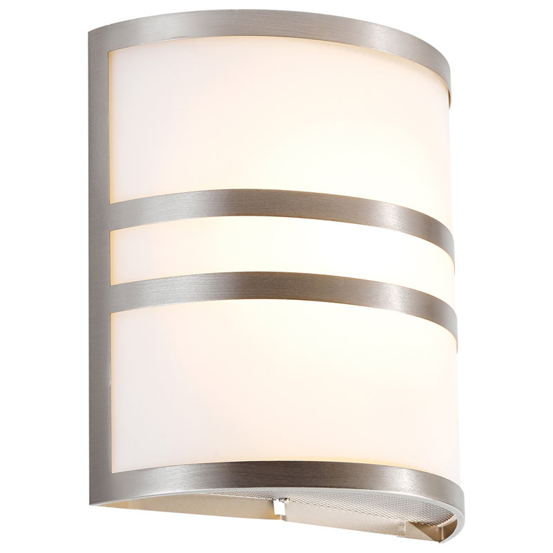 Plafonnier encastré 1 lumière Rogowski, Acier brossé, SLL