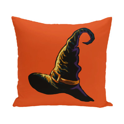 Housse de coussin carré d’extérieur à imprimé de fêtes de sorcellerie/insert