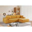 Canapé modulaire convertible en velours côtelé CozyForm, canapé confortable moderne avec rembourrage en mousse, canapé-lit modulaire confortable pour le salon, la chambre à coucher, aucun assemblage requis - Orienté vers la droite-130464307-130464310-130464314