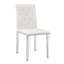 Ensemble de 2 chaises de salle à manger ergonomiques en polyuréthane avec dossier à boucle et pieds en métal pour une assise confortable et élégante dans les maisons ou les salles de banquet.