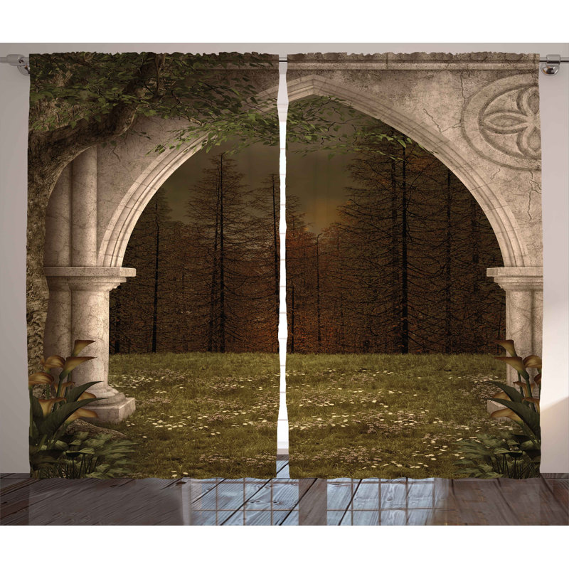 Semi Sheer Curtain Pair, 54" W x 96" L