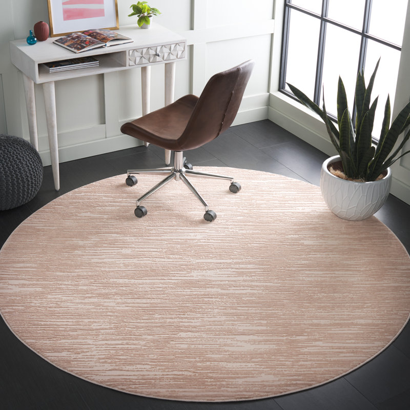 Latetia Performance Abstract Rug, Round 6'7"