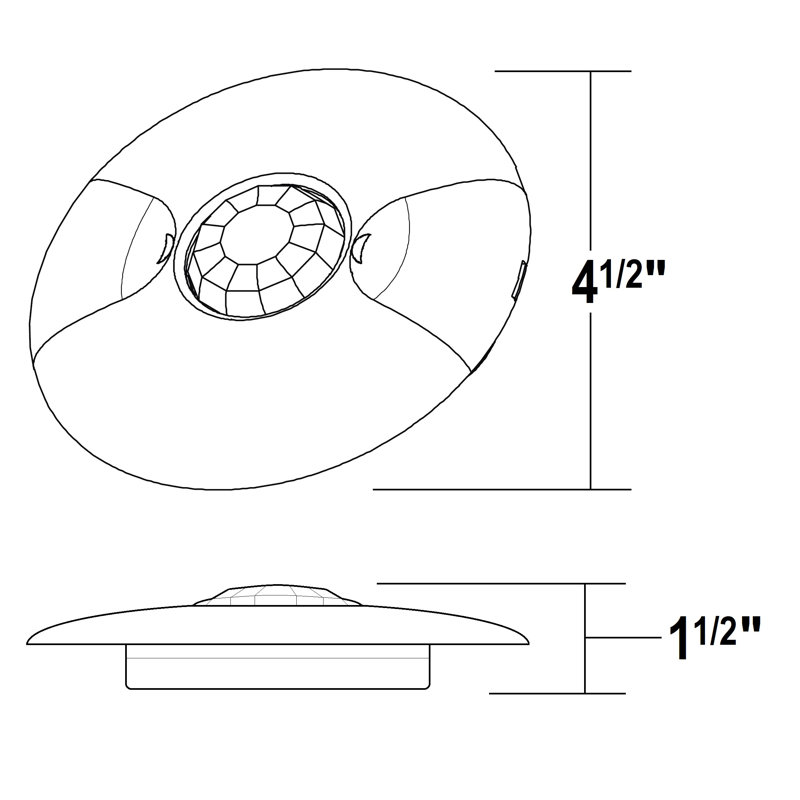 Tamper Resistant 360 Degrees Single Pole Motion Sensor