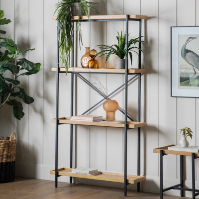 179cm H x 100cm W Iron Etagere Bookcase