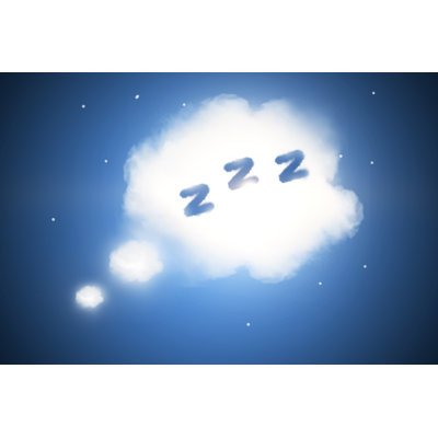 Sleep Cloud Background - Wrapped Canvas Print