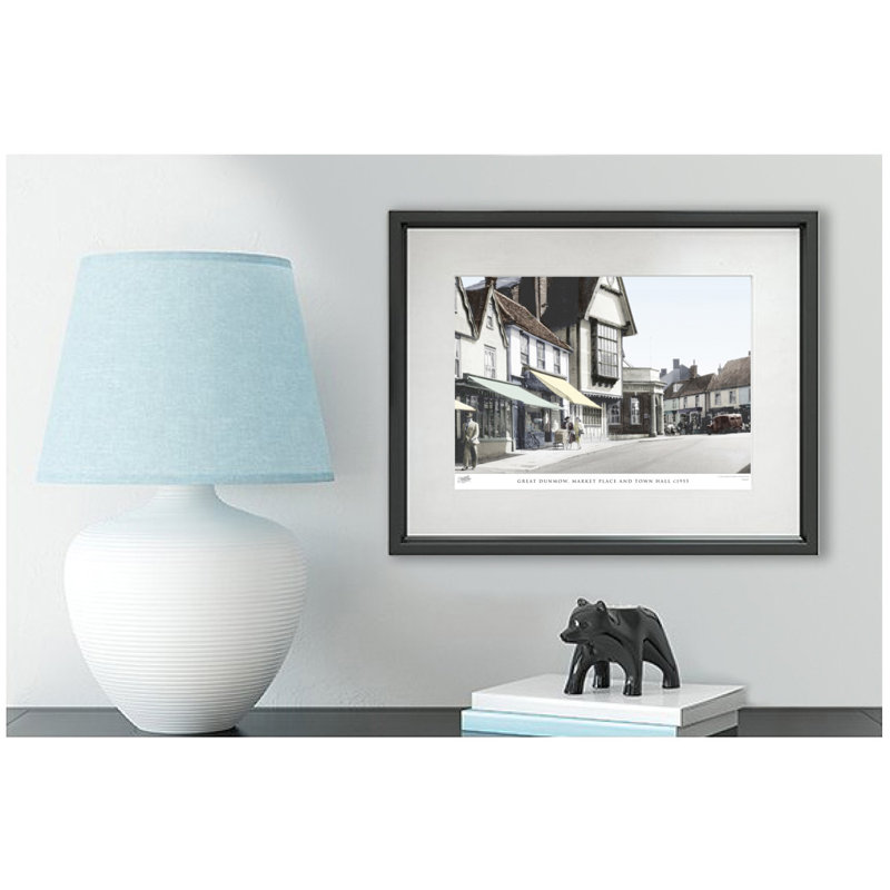 Great Dunmow, Market Place And Town Hall C1955 by Francis Frith - Single Picture Frame Print, 40cm H x 50cm W x 2.3cm D