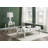 Benish Mirrored Glass Top End Table