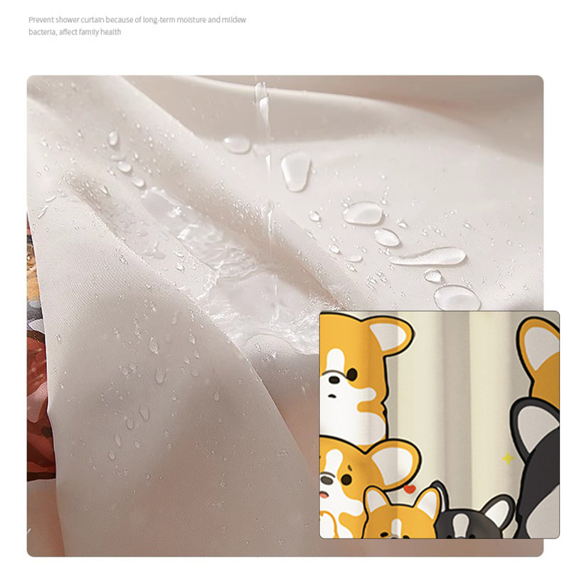Rideau de douche en polyester