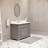 Bergin 48'' Single Bathroom Vanity with Marble Top-1347015535