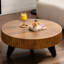35.4" Coffee Table. Solid Wood Legs & Surface. Retro Style For Home. Versatile Function. Offered 35.4", Built With Fine . For Office Decor. Protected-824500896