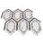 Infinite Marble Honeycomb Wall & Floor Tile-36950163