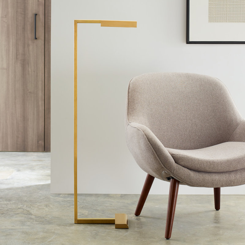 Sean Lavin Dessau Floor Lamp, Natural Brass, 46"