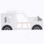 Lit plateforme classique avec roulettes en forme de voiture-381872719