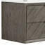 Meuble-lavabo transitionnel 36 po en bois massif et chêne gris avec plateau en marbre-1587621594