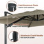 Parasol carré en porte-à-faux 10 pi Motoaki-2078493988