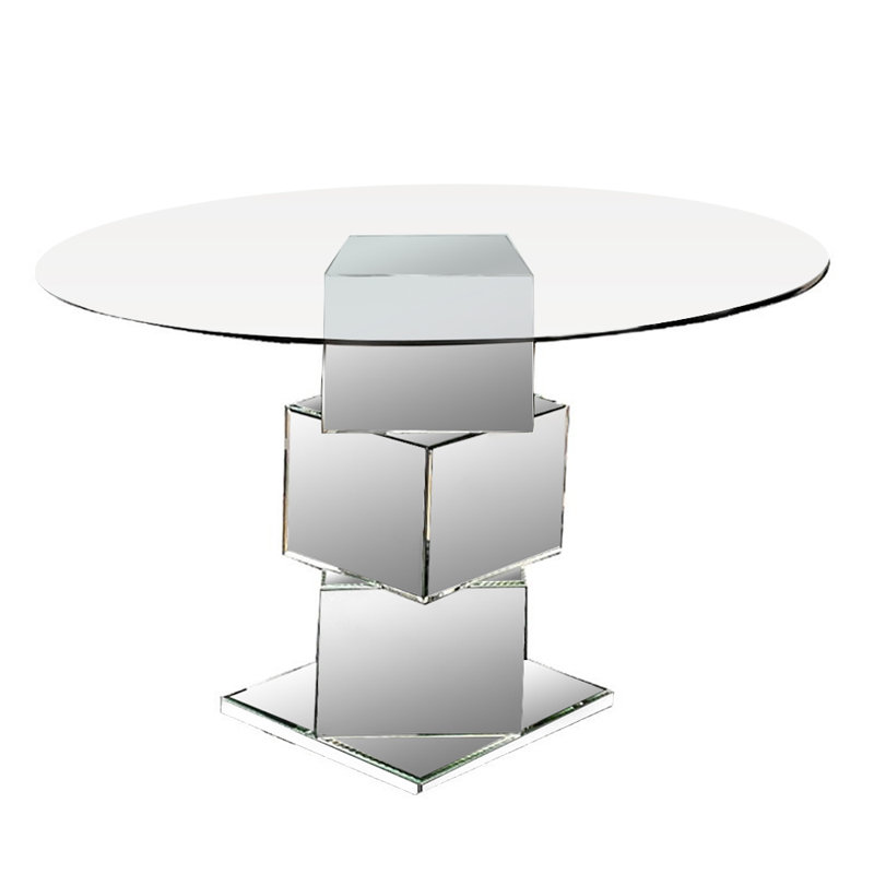 Round Glass Top Dining Table
