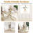 5- Piece Dining Table Set,Glass Top Metal Base Dining Tablewith 4 Faux Leather Dining Chairs-111233772-111233771