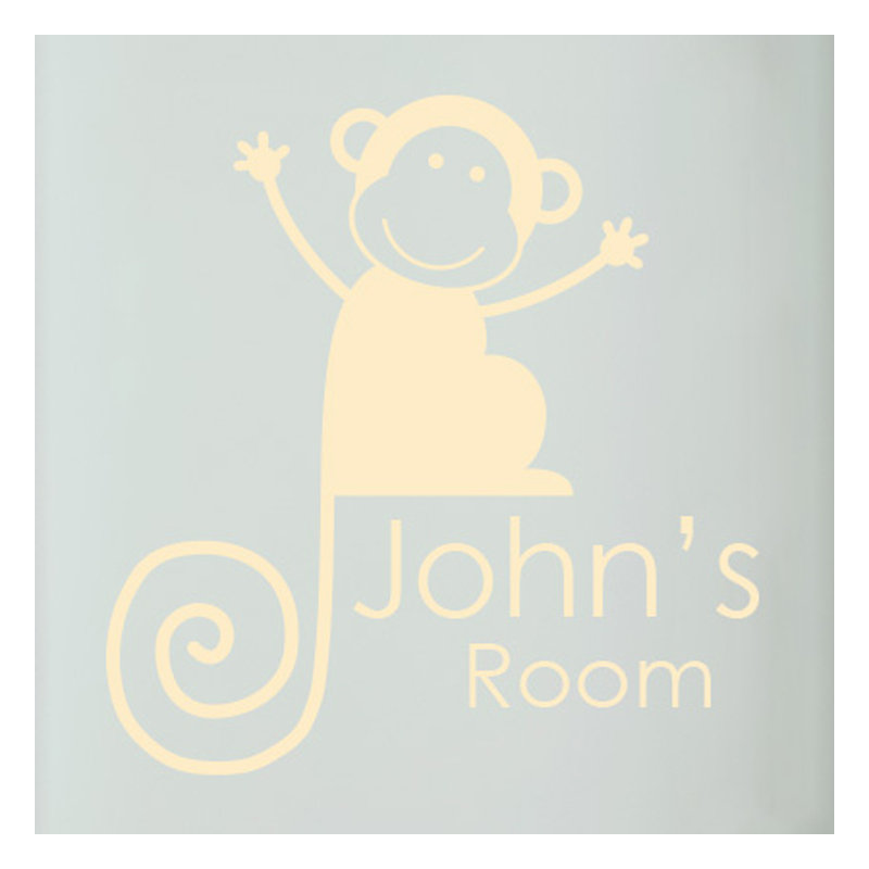 Animals Wall Decal, Beige