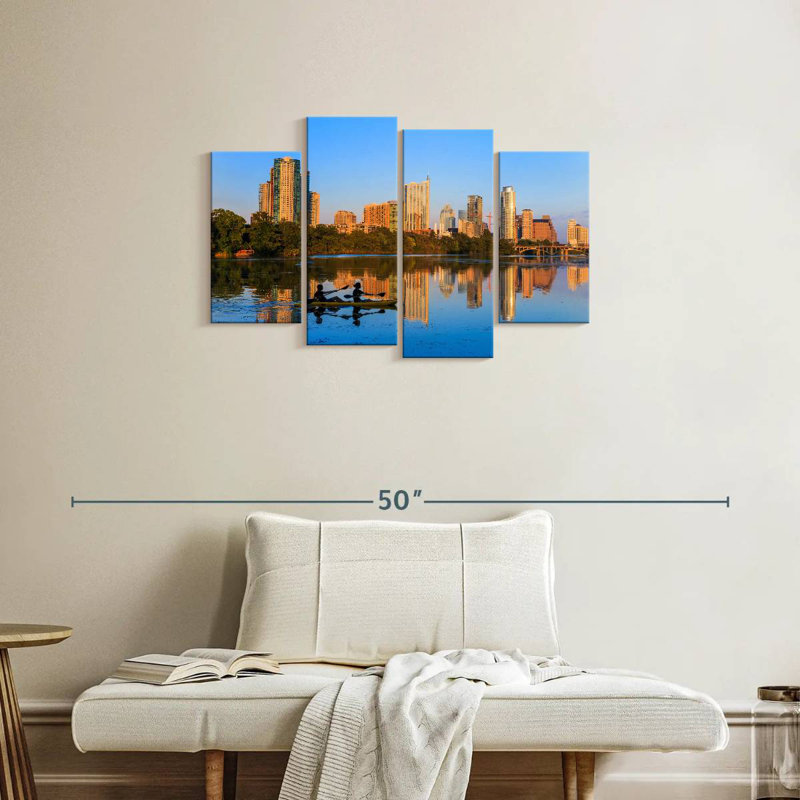 Sireci Kayaking At Zilker Park, 22" H x 36" W